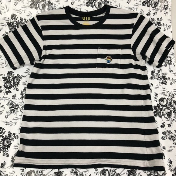 Uniqlo Women’s  Crewneck Striped Short Sleeve T-shirt sz XSmall - Picture 1 of 2